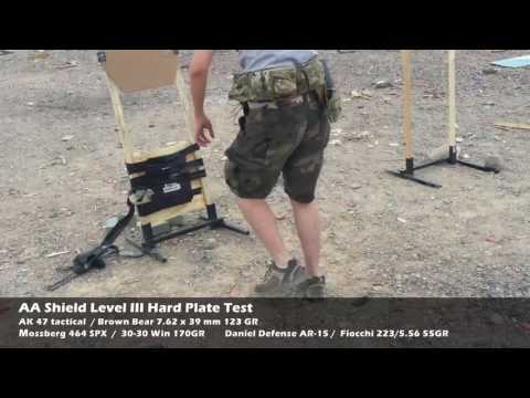 AA SHIELD® LEVEL III+ HARD BODY ARMOR PLATE TESTING