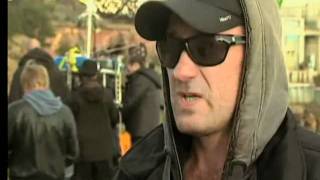 Максим Осадчий на съемках фильма "Сталинград"