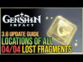 All 4 Lost Monument Fragments Genshin Impact