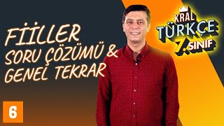 7. Sınıf Fiiller Soru Çözümü ve Genel Tekrar (Bu Test Çok Zor!) | 7. Sınıf Türkçe #6