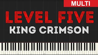 King Crimson - Level Five (Instrumental Tutorial) [Synthesia]