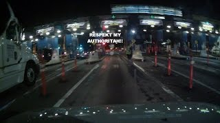 Throgs Neck Bridge Toll Cop (asshole dash cam clip)