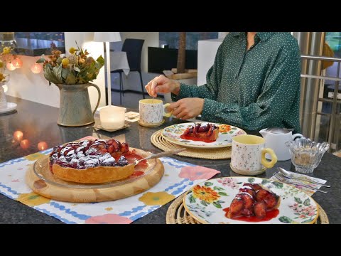 Slow Living in Finland🍁Vegan Plum Pie, Cranberry Chicken & Cozy Home Moments🥗