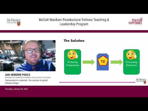 Jan-Hendrik Pöhls - Thermoelectric Materials: The Solution to Global Climate Change