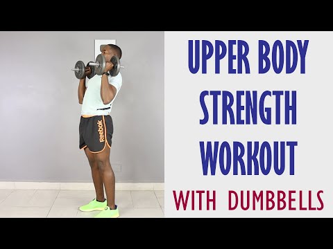 30 Minute Dumbbell Strength Training for Fat Loss Full Body Workout  250 Calories 