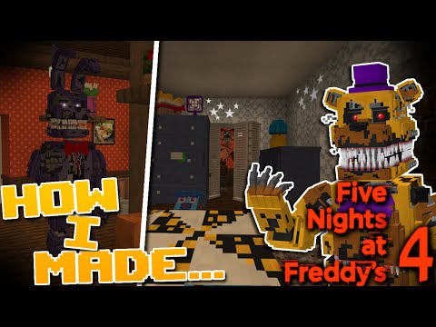 Creating Five Nights At Freddy's 4 In Minecraft, Here's How I did it...