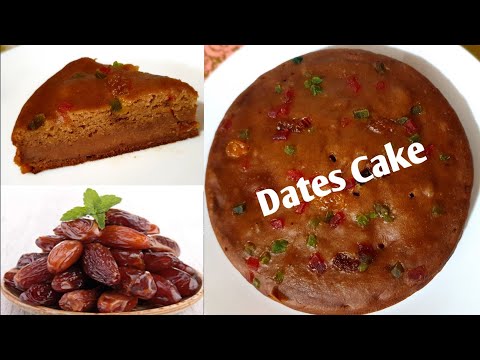 Dates Cake//Sugar Free Cake// Healthy Dates Cake// Mother's day Special Healthy Cake..