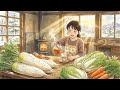 The First Snow Warm Winter Stew Ghibli Style ASMR Cozy Japanese Countryside Cooking 02 Hours
