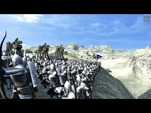 CLOSE 8 ARMY MOUNTAIN CAMP BATTLE! - Third Age Total War Reforged Mod Gameplay