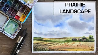 Prairie Landscape - Watercolor Tutorial