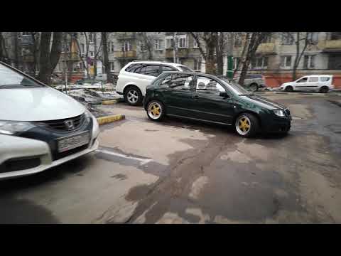 Skoda Fabia on D2 Racing Coilovers and Work Equip