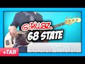 Gorillaz - 68 State | Bass Cover with Play Along Tabs