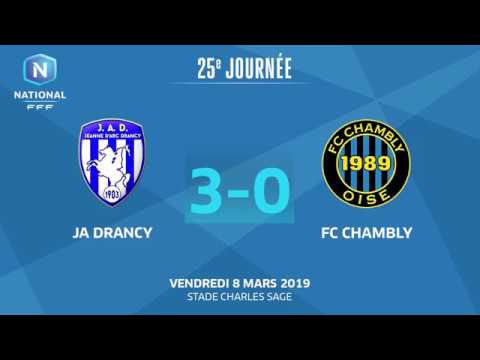 J25 : JA Drancy - FC Chambly-Oise (3-0), le résumé I National FFF 2018-2019