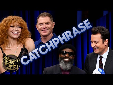 Catchphrase with Natasha Lyonne and Bobby Flay | The Tonight Show Starring Jimmy Fallon