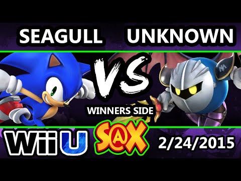 S@X - Seagull (Sonic) Vs. CTRL | Unknown (Metaknight) SSB4 Singles Bracket - Smash For Wii ut