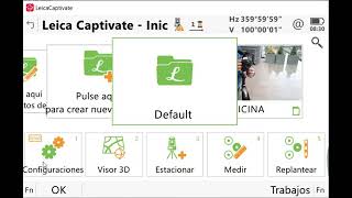 Leica Captivate - Configuración y creación de trabajo