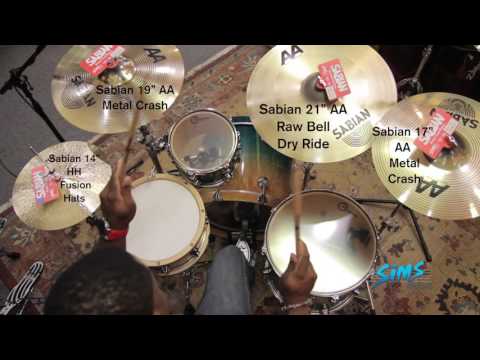 Sims Music Sabian Cymbal Demo