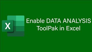 How to Add the Data Analysis ToolPak in Microsoft Excel 2019 in Windows