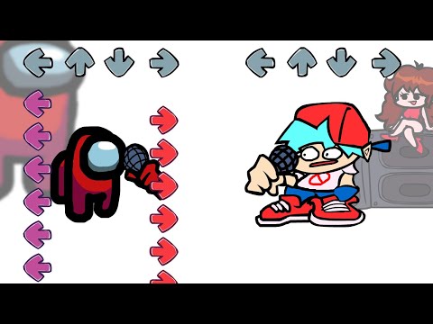 Mini Crewmate Kills 8 Friday Night Funkin' Characters | Among Us