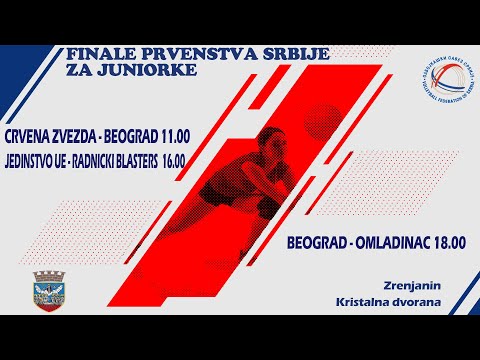 FINALE PRVENSTVA SRBIJE ZA JUNIORKE , FINALNI DAN - ZRENJANIN (UŽIVO)