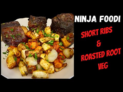 Ninja Foodi - Beef Short Ribs with Roasted Root...