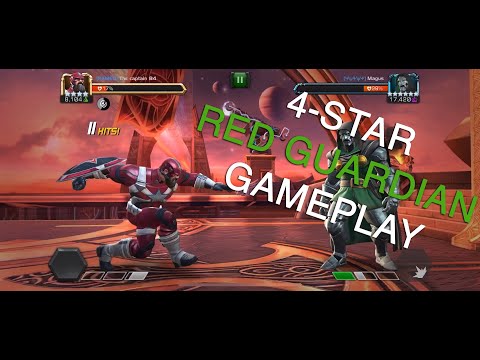 4-Star Red Guardian Gameplay - How to beat a 6-Star Rank 3 Doom - Marvel Contest of Champions