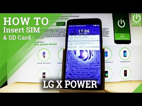 How to Insert SIM & SD in LG X Power - Set Up SIM and SD Card