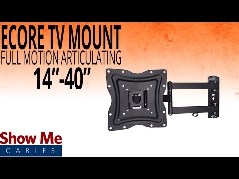How To Install A Full Motion Articulating TV Mount For TV's Between 14" To 40" #17-415-001