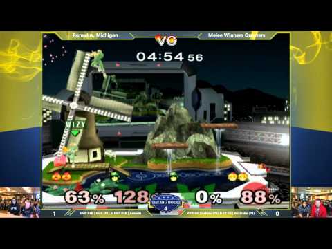 The Big House 4 - Mew2King & Armada Vs. Gahtzu & Wizzrobe - Winners Quarters - SSBM