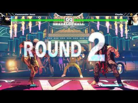 WNF SFV 4.3 - Commander Jesse (Dhalsim) vs Charlie (Necalli)