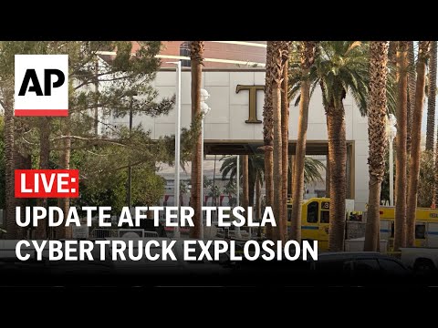 LIVE: Press conference after Tesla Cybertruck explosion outside Trump's Las Vegas hotel