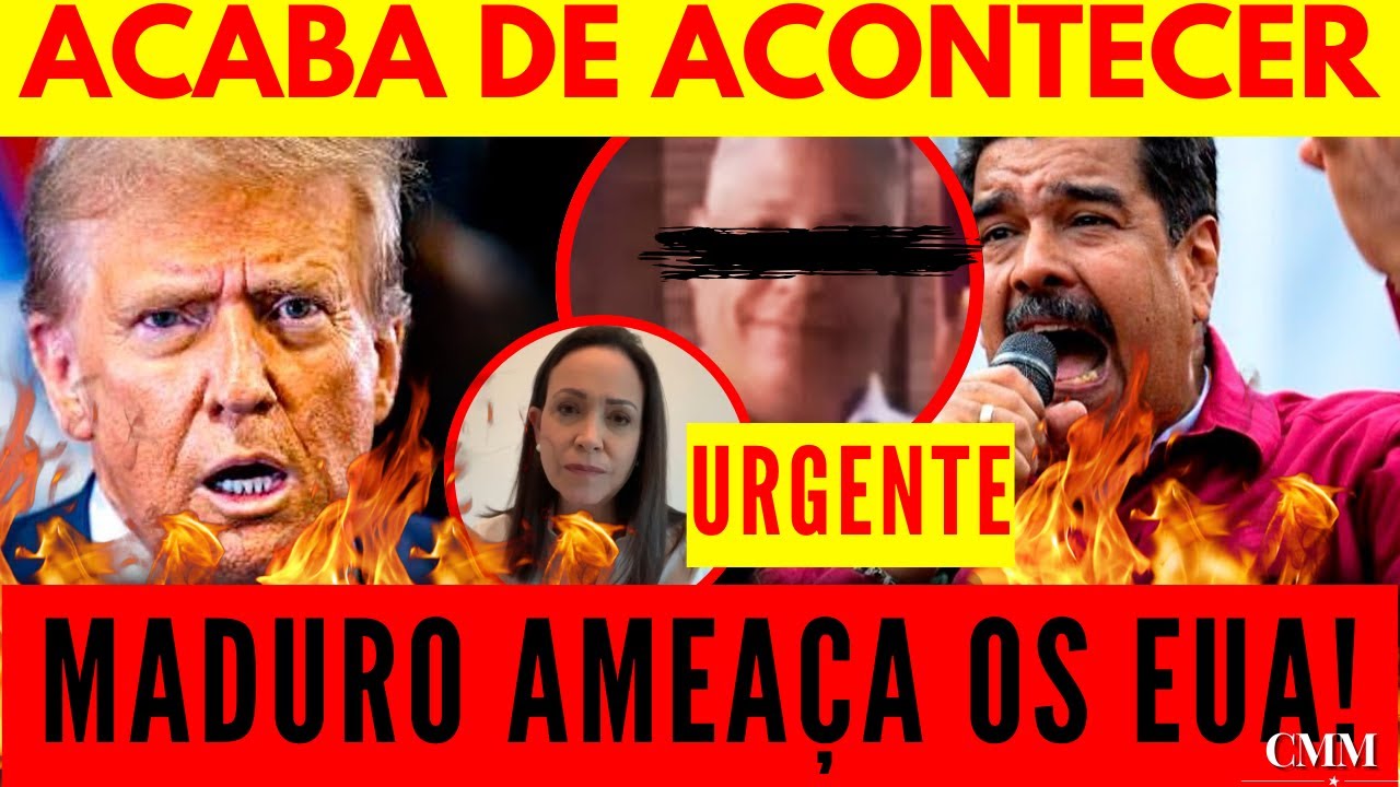 URGENTE! MADURO ENLOUQUECE E AMEAÇA OS EUA APÓS APOIAREM MARÍA CORINA!