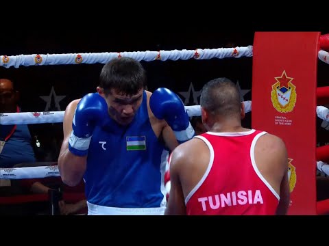 Preliminares (91kg) MELKI Mohamed Ali (TUN) vs TOGAYMURODOV Javokhir (UZB) | CISM 58º Mundial