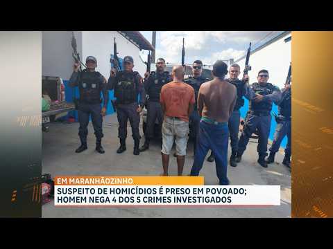 Polícia prende foragido por homicídios em zona rural de Maranhãozinho