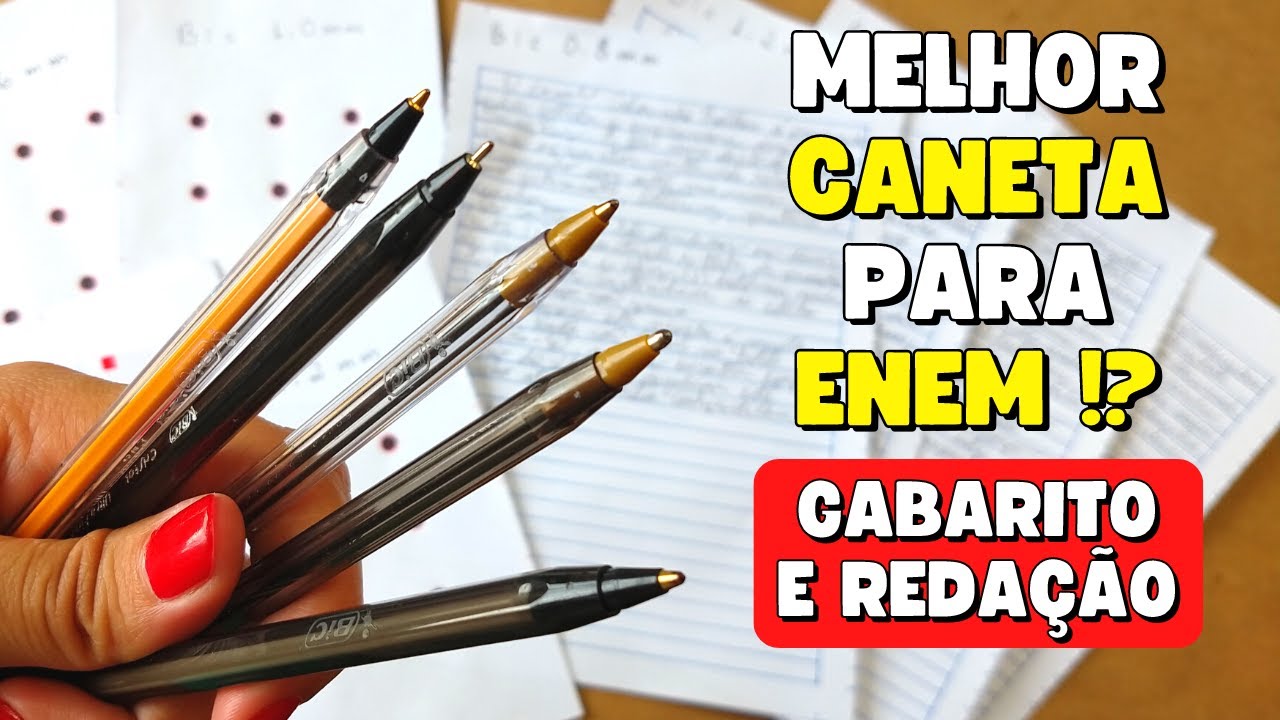 Qual a MELHOR CANETA para usar no ENEM?
