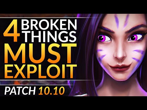 4 BROKEN Things You MUST EXPLOIT in Patch 10.10 - Pro Tricks to Win More | League of Legends Guide