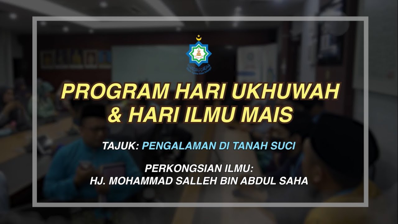 Program Hari Jumaat - Pengalaman di Tanah Suci