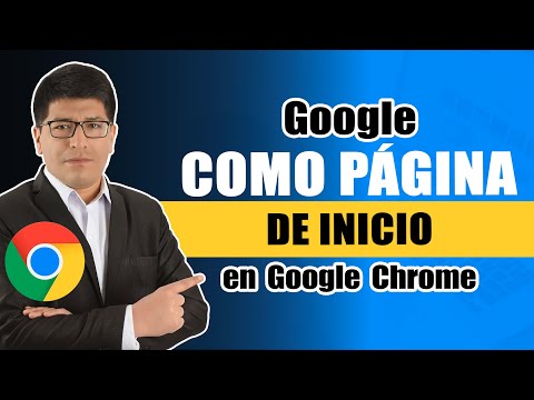 Cómo Poner a GOOGLE Como Página de Inicio en Google Chrome