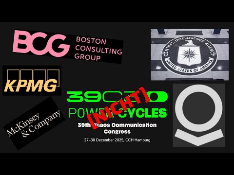 Consulting & Palantir - Cheating für Erwachsene - Kein CCC Vortrag