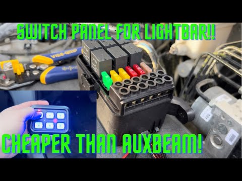 Installing a 6 Gang Switch Panel for Accessories! Light Bar addition!