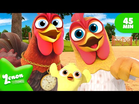The best Farmer Songs 🌈 for kids | 45 MIN | Zenon The Farmer Nursery Rhymes