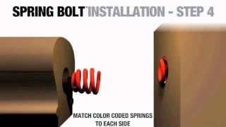 Spring Bolt Rail to Post Ends Connector