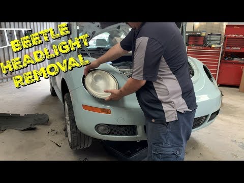 How to Replace Headlight or Bulb 98-11 Volkswagen Beetle - Bug