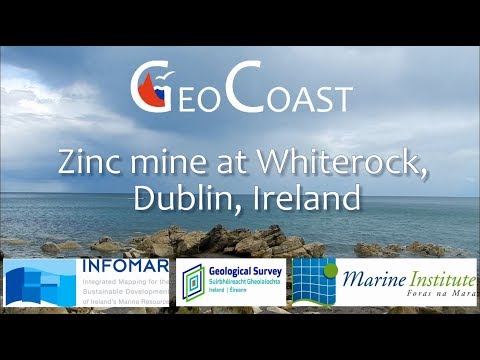 Coastal Zinc mine and associated geology at Whiterock, Dublin, Ireland