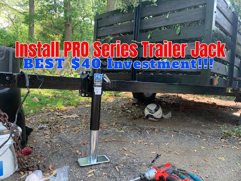 How To Install Trailer Jack Stand (Budget Utility Trailer Pt. 3)