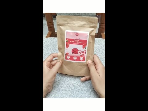 Khadihub face pack rose hibiscus 100gm pack