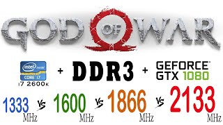 God Of War on DDR3 1333 MHz 1600 MHz 1866 MHz 2133 MHz