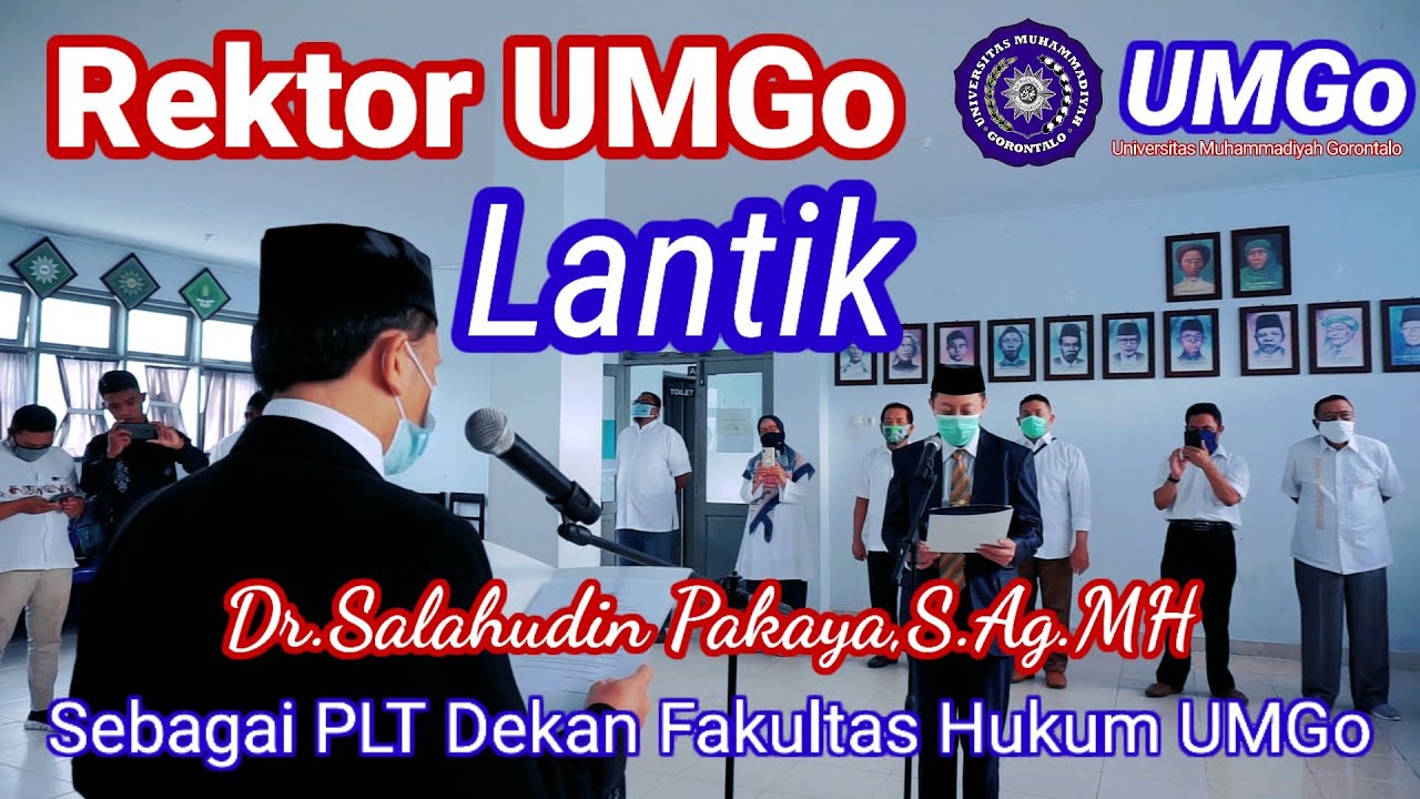 Rektor UMGo Lantik PLT Dekan Fakultas Hukum UMGo