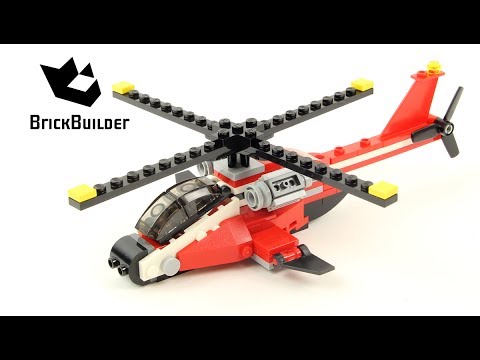 Vidéo LEGO Creator 31057 : L’hélicoptère rouge