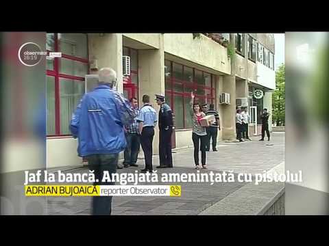 Jaf la o bancă din București. Angajata a fost amenințată cu pistolul